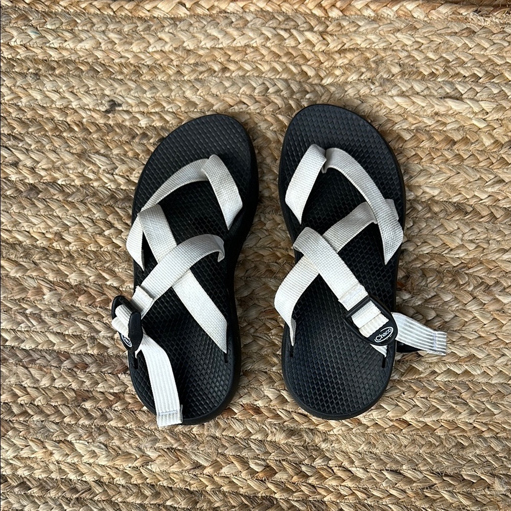 Chaco Black and White Sport Sandals